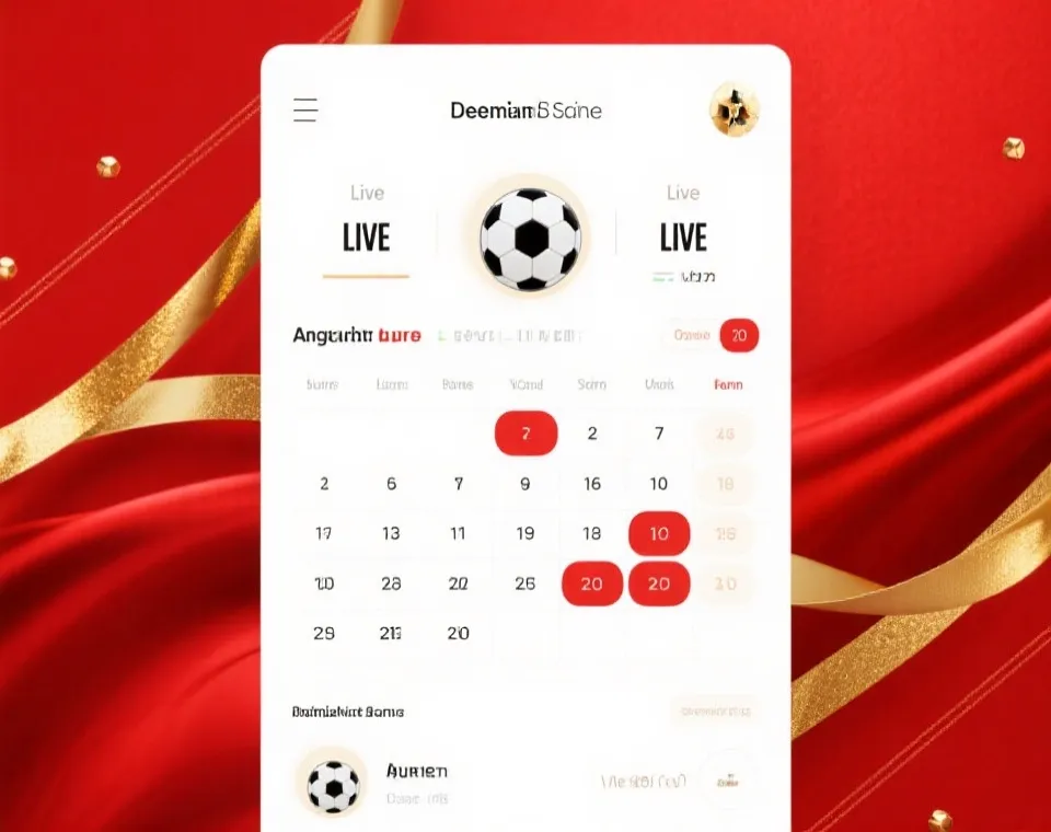 世界盃賽程與直播介面示意